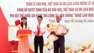 Công bố di sản văn hóa phi vật thể quốc gia nghề làm mão, mặt nạ của đồng bào Khmer