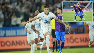 Hậu vệ tuyển thủ quốc gia lập siêu phẩm, Hà Nội thoát thua ở Thiên Trường