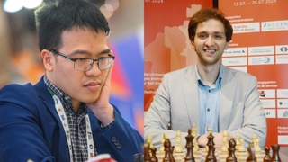 Lê Quang Liêm hòa kỳ thủ của Đức ở vòng 5 World Cup cờ vua