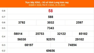 XSVL 14/11 - Kết quả xổ số Vĩnh Long hôm nay 14/11/2025 - Trực tiếp XSVL ngày 14 tháng 11