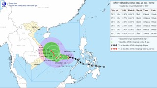 Bão số 15 di chuyển chậm, cách đảo Song Tử Tây khoảng 280km