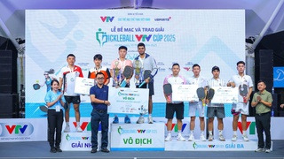Kết thúc giải pickleball VTV Cúp 2025