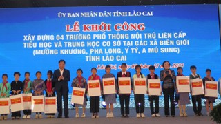 Phó Thủ tướng Phạm Thị Thanh Trà dự Lễ khởi công xây dựng 4 trường nội trú liên cấp ở biên giới Lào Cai