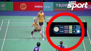 Bảng điểm gây nhầm lẫn khi hai cặp VĐV Thái Lan đối đầu ở chung kết cầu lông SEA Games 2025