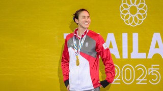 ‘Nữ hoàng’ bơi lội Singapore đi vào lịch sử sau khi giành HCV ở SEA Games 2025