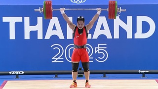 Lực sĩ Nguyễn Quốc Toàn giành HCB cử tạ hạng cân 88 kg nam ở SEA Games 33
