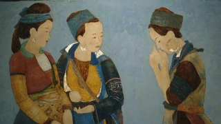 Vẻ đẹp thanh tao mà lộng lẫy trong tranh sơn mài của họa sĩ Nguyễn Thị Quế