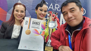 Vân Dung cùng HLV Hồng Việt - Thu Trang và dấu mốc lịch sử của dancesport Việt Nam