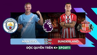 Link xem trực tiếp bóng đá Man City vs Sunderland 22h hôm nay, xem Premier League vòng 15