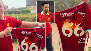 CĐV Liverpool ‘dậy sóng’, đốt áo Arnold sau khi thông tin gia nhập Real Madrid được xác nhận