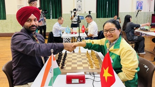 Kỳ thủ Việt Nam tranh tài tại Giải vô địch
cờ vua quốc tế SJC Cup 2025 ở Hong Kong (Trung Quốc)