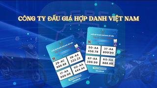 Thông báo tổ chức đấu giá biển số xe mô tô - xe gắn máy