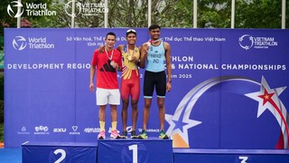 Việt Nam ra quân thành công ở giải Triathlon quốc tế tại Tam Chúc