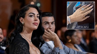 Georgina Rodriguez khoe nhẫn kim cương, rộ tin đồn kết hôn với Cristiano Ronaldo