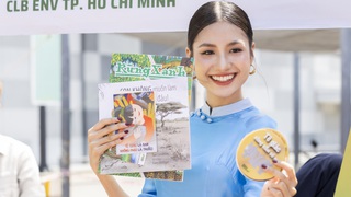 Hoa hậu Nguyễn Thanh Hà gửi gắm thông điệp về môi trường dịp 30/4