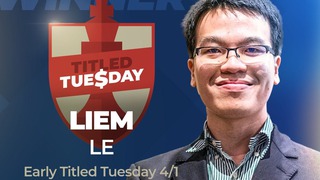 Lê Quang Liêm xếp trên kỳ thủ số một nước Mỹ, vô địch giải cờ vua uy tín thế giới