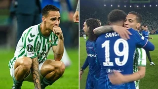 Antony húc đầu đối thủ rồi bật khóc khi Betis thua Chelsea ở chung kết Conference League
