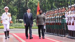 Chủ tịch nước Lương Cường chủ trì lễ đón chính thức Tổng thống Sri Lanka