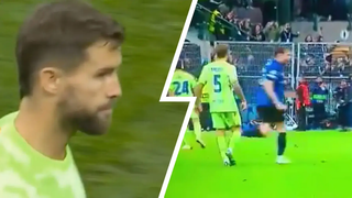 Hậu vệ Barca thoát thẻ đỏ khi nhổ nước bọt vào cầu thủ Inter