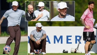 Beckham bất ngờ xuất hiện khi Messi và đồng đội chuẩn bị đá trận mở màn FIFA Club World Cup 2025