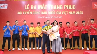 Ra mắt trang phục ĐT bóng bàn Quốc gia Việt Nam 2025