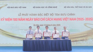 Phát hành bộ tem đặc biệt kỷ niệm 100 năm Ngày Báo chí Cách mạng Việt Nam