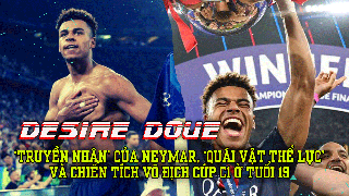 Desire Doue: Truyền nhân của Neymar, ‘quái vật thể lực’ và chiến tích vô địch Cúp C1 ở tuổi 19