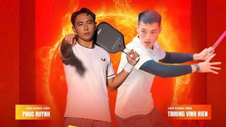 Thắng Lý Hoàng Nam và Linh Giang, cặp Phúc Huỳnh và Trương Vinh Hiển vô địch pickleball