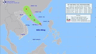 Áp thấp nhiệt đới gây gió giật mạnh, sóng cao trên khu vực Bắc Biển Đông