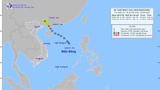 Ảnh hưởng áp thấp, vùng biển phía Đông Bắc khu vực Bắc vịnh Bắc Bộ gió giật cấp 8