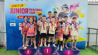 Tuyển trẻ CLB Pickleball Công an Nhân dân gặt hái nhiều thành công trong lần đầu ra quân