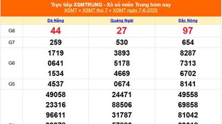 XSMT 7/6 - Kết quả xổ số miền Trung hôm nay 7/6/2025 - Kết quả XSMT thứ Bẩy ngày 7 tháng 6