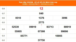 XSHCM 9/6 - XSTP thứ Hai - Kết quả xổ số Hồ Chí Minh hôm nay ngày 9/6/2025