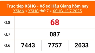 XSHG 12/7 - Kết quả xổ số Hậu Giang hôm nay 12/7/2025 - Trực tiếp XSHG ngày 12 tháng 7