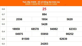 XSDN 23/7 - Kết quả xổ số Đồng Nai hôm nay 23/7/2025 - Trực tiếp XSDN ngày 23 tháng 7