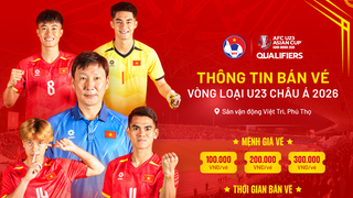 Vé xem U23 Việt Nam đá vòng loại U23 châu Á đắt nhất 300.000 đồng