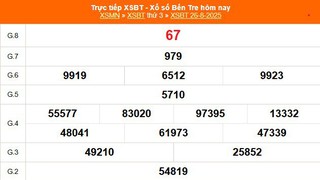 XSBT 26/8 - Kết quả Xổ số Bến Tre hôm nay 26/8/2025 - Trực tiếp XSBT ngày 26 tháng 8