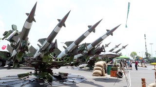 Khu trưng bày của Bộ Quốc phòng để lại nhiều ấn tượng cho người xem