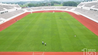 Chuẩn bị khánh thành SVĐ lớn nhất miền núi phía Bắc, quy mô như sân Hàng Đẫy và được trồng loại cỏ đặc biệt