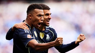 Mbappe tỏa sáng giúp Real thắng với 10 người, dẫn đầu BXH và hơn Barcelona 5 điểm