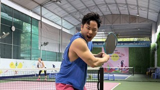 Tùng Dương 'thách' nhạc sĩ Nguyễn Văn Chung so tài trên sân pickleball