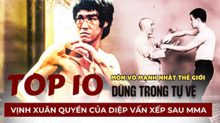 Top 10 môn võ mạnh nhất dùng trong tự vệ: Vịnh Xuân Quyền của Diệp Vấn xếp dưới MMA