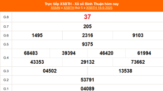 XSBTH 18/9 - Kết quả xổ số Bình Thuận hôm nay 18/9/2025 - Trực tiếp XSBTH ngày 18 tháng 9