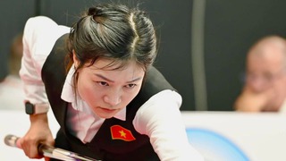 'Hot girl bi-a' Liên Quỳnh xuất sắc vào bán kết giải vô địch carom 3 băng nữ thế giới