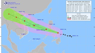 Dự báo thời tiết ngày 26/9: Bão BUALOI tăng cấp khi vào biển Đông, nhiều khu vực mưa lớn