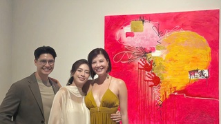 Cựu siêu mẫu Vũ Cẩm Nhung đấu giá bức tranh của Ngô Thanh Vân, dành 73 triệu đồng giúp các bé mắc bệnh tim