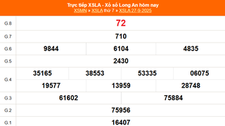 XSLA 27/9 - Kết quả xổ số Long An hôm nay 27/9/2025 - Trực tiếp XSLA ngày 27 tháng 9