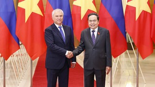 Chủ tịch Quốc hội Trần Thanh Mẫn hội đàm với Chủ tịch Duma Quốc gia Quốc hội Nga Vyacheslav Volodin