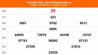 XSDN 3/9 - Kết quả xổ số Đồng Nai hôm nay 3/9/2025 - Trực tiếp XSDN ngày 3 tháng 9