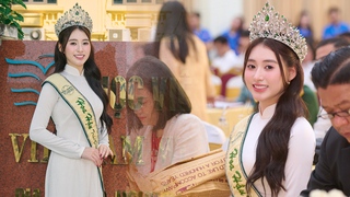Hoa hậu Trái Đất Việt Nam 2025 Trâm Anh tri ân thầy cô dịp tựu trường